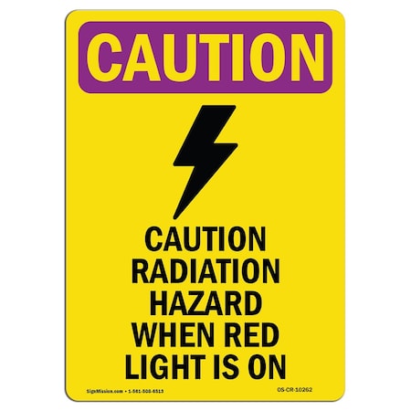 Signmission OSHA RADIATION Radiation Hazard When W/ Symbol 5in X 3.5in Decal, 10PK, 5" H, 3.5" W, Portrait, PK10 OS-CR-D-35-V-10262-10PK